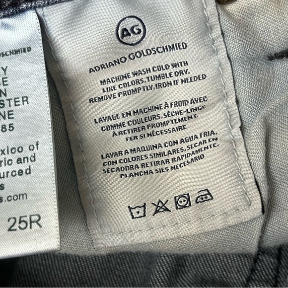 AG Adriano Goldschmied Low Rise Legging Ankle Skinny Jeans 25R Dark Wash Y2K - Picture 5 of 8